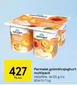 Tesco Parmalat gyümölcsjoghurt multipack ajánlat