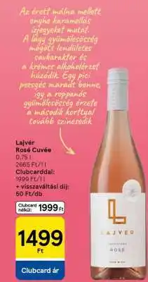 Tesco Lajvér Rosé Cuvée ajánlat