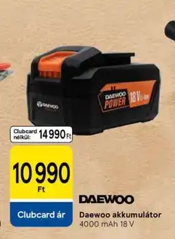 Tesco Daewoo akkumulátor ajánlat
