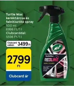 Tesco Turtle Wax keréktárcsa és felnitisztító spray ajánlat