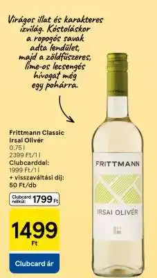 Tesco Frittmann Classic Irsai Olivér ajánlat
