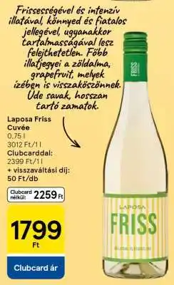 Tesco Laposa Friss Cuvée ajánlat