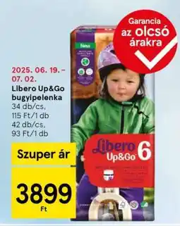 Tesco Libero Up&Go bugyi pelenka ajánlat