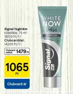 Tesco Signal fogkrém ajánlat