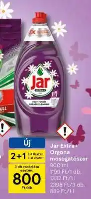 Tesco Jar Extra+ Orgona mosogatószer ajánlat