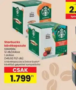 Spar Starbucks kávékapszula ajánlat
