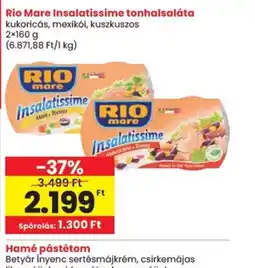 Spar Rio Mare Insalatissime tonhalsaláta ajánlat