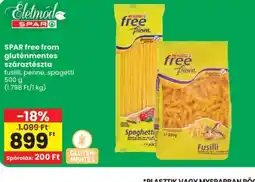 Spar Spar Free From Gluténmentes Száraztészta ajánlat
