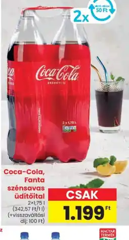Spar Coca-Cola, Fanta szénsavas üdítőital ajánlat