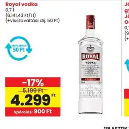 Spar Royal vodka ajánlat
