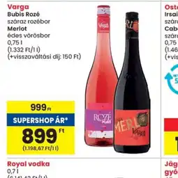 Spar Varga Bubis Rozé ajánlat