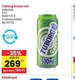 Spar Tuborg Green sör ajánlat