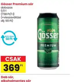Spar Gösser Premium sör ajánlat