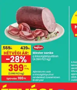 Spar Regnum Mester sonka ajánlat