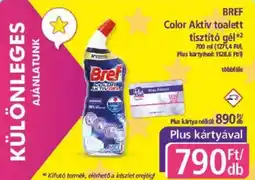 PlusMarket BREF Color Aktiv toalett tisztító gél ajánlat