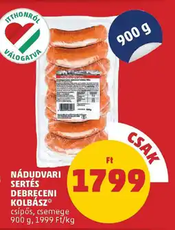 PENNY Nádudvari sertés debreceni kolbász ajánlat