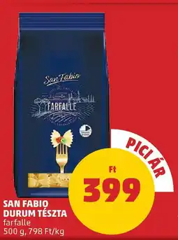 PENNY San Fabio Durum tészta ajánlat