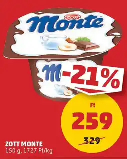 PENNY Zott Monte ajánlat