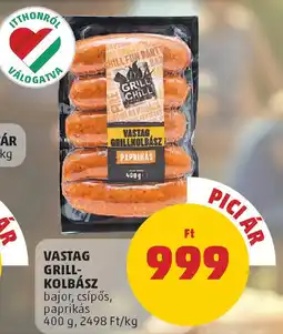 PENNY Vastag Grillkolbász paprikas ajánlat