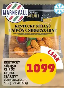 PENNY Kentucky Stílusú csípős csirke szárny ajánlat