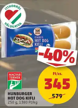 PENNY Hunburger Hot Dog kifli ajánlat
