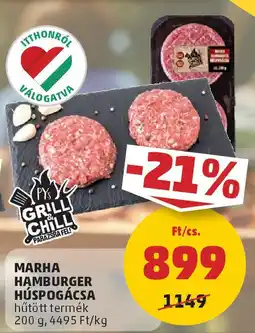 PENNY Marha Hamburger húspogácsa ajánlat