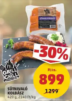 PENNY Sütnivaló kolbász ajánlat