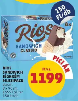 PENNY Rios Sandwich jégkrém multipack ajánlat
