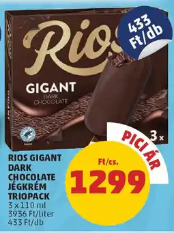 PENNY Rios Gigant Dark Chocolate jégkrém triopack ajánlat