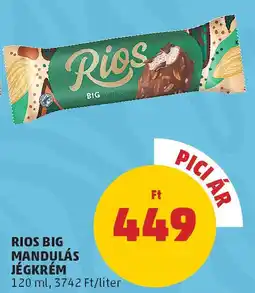 PENNY Rios Big Mandulás jégkrém ajánlat