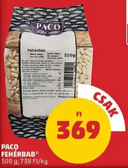 PENNY Paco fehérbab ajánlat