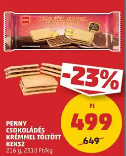 PENNY Penny Csokoládés krémmel töltött keksz ajánlat