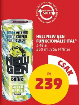 PENNY Hell New Gen Funkcionális ital ajánlat