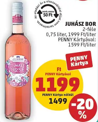 PENNY Juhász Bor ajánlat