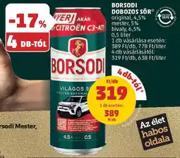 PENNY Borsodi Dsobozos sör ajánlat