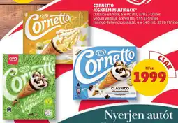 PENNY Cornetto Jégkrém multipack ajánlat