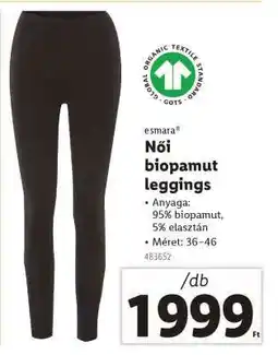 Lidl Női biopamut leggings ajánlat