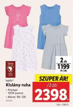 Lidl LUPILU Kislány ruha ajánlat