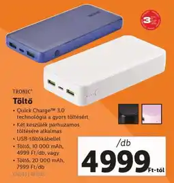 Lidl TRONIC Töltő ajánlat