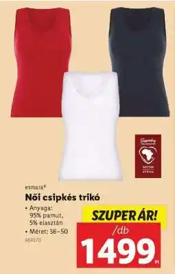 Lidl Női csipkés trikó ajánlat