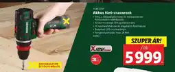 Lidl Akkus fúró-csavarozó ajánlat