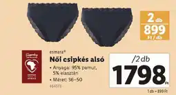 Lidl Női csipkés alsó ajánlat