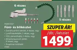 Lidl PARKSIDE Fúró- és bitkészlet ajánlat