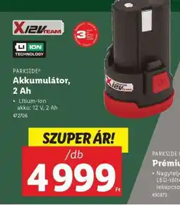 Lidl PARKSIDE Akkumulátor, 2 Ah ajánlat