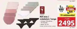 Lidl Női alsó / csípőalsó / tanga ajánlat