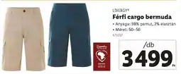 Lidl LIVERGY Férfi cargo bermuda ajánlat