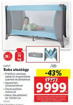 Lidl Baba utazóágy ajánlat