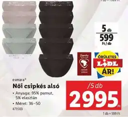 Lidl Női csipkés alsó ajánlat