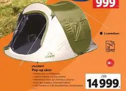 Lidl CRIVIT Pop-up sátor ajánlat