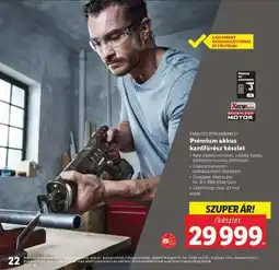 Lidl PARKSIDE PERFORMANCE Prémium akkus kardfűrész készlet ajánlat